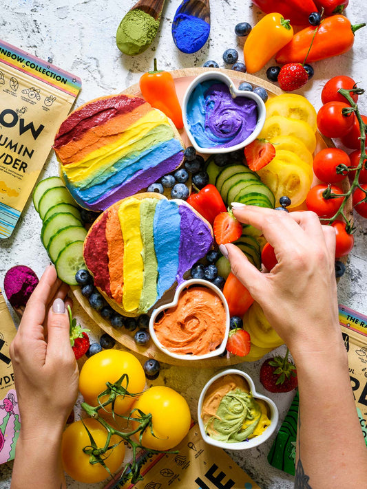 Rainbow Hummus
